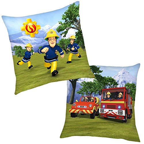 Im Einsatz | Kinder Deko-Kissen 40 x 40 cm | Feuerwehrmann Sam von Fireman Sam