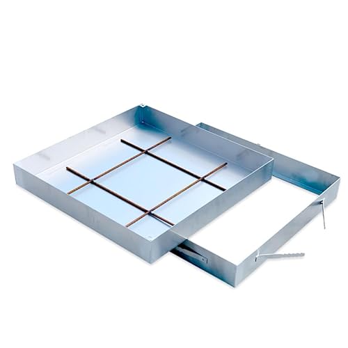 Schachtabdeckung 800x800x50 Schachtdeckel Aluminium Auspflasterbar Gullideckel EN124 A15 von Firend