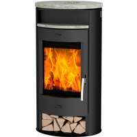 Fireplace Kaminofen "Jakarta Teil Speckstein", Tee- und Holzfach von Fireplace