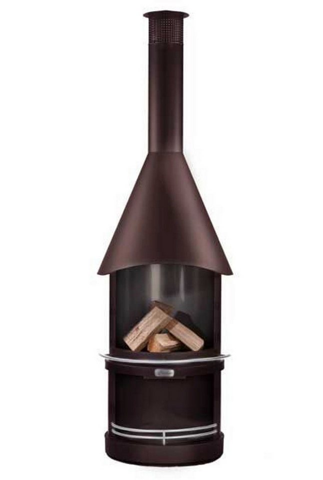 Firestar Gartenkamine Grillkamin FIRESTAR Grillkamin DN 800 SWING CLASSIC Edelstahl braun metallic von Firestar Gartenkamine