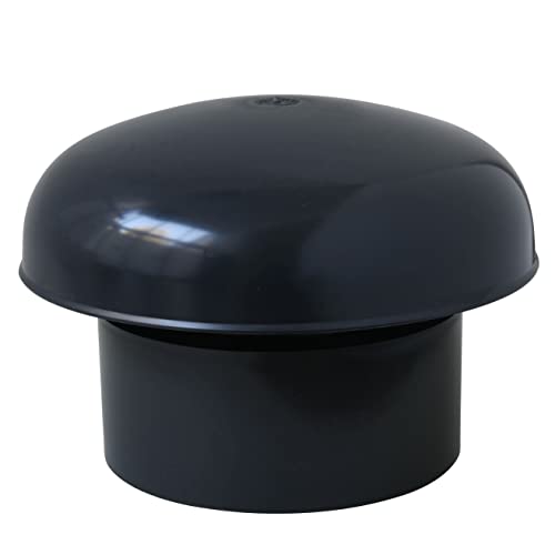 FIRST PLAST CDVM140A-Y CDVM140A Ventilationshut mit Netz, Schiefer, Innendurchmesser 140 mm von First Plast