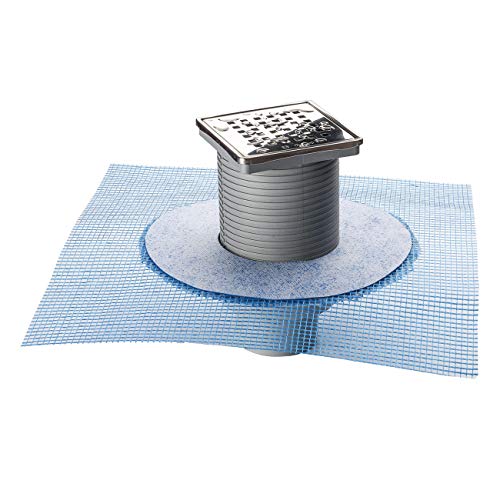 First Plast CHABSR10IN Siphonverschluss 100 x 100 mm mit Netz und Gitter aus Edelstahl 304 von First Plast