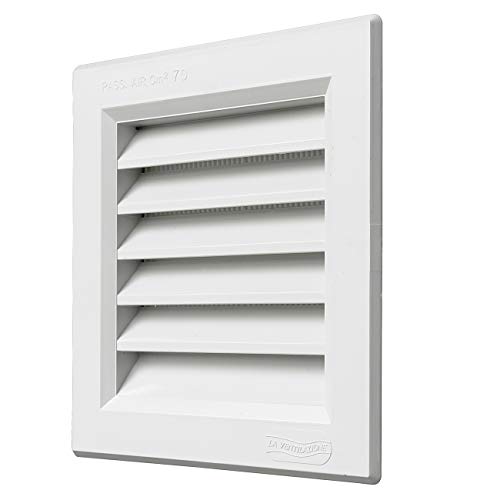 La Ventilazione GR1414B-Y GR1414B quadratisches Gitter aus weißem Kunststoff mit Insektenschutznetz, 140 x 140 mm La Ventilazione GR1414B-Y GR1414B quadratisches Gitter aus weißem Kunststoff mit Insektenschutznetz, 140 x 140 mm von La Ventilazione