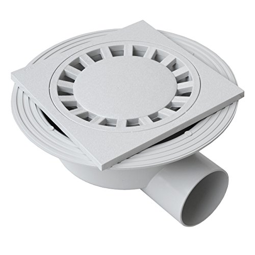 First Plast chpvcbo2080g-y Schachtdeckel sifonato aus PVC, grau, 200 x 200 mm von First Plast