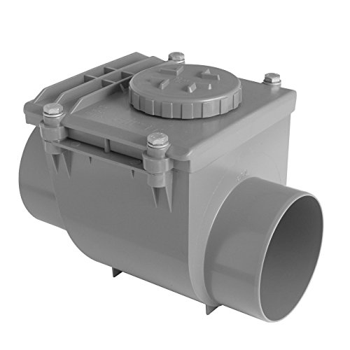 First Plast nrc140g Rückstauklappe aus PVC zum Kleben, grau, Durchmesser 140 mm First Plast nrc140g Rückstauklappe aus PVC zum Kleben, grau, Durchmesser 140 mm von First Plast