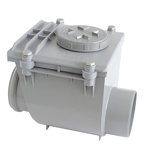 First Plast nro110g Rückstauklappe aus PVC mit O-Ring, grau, Durchmesser 110 mm von First Plast