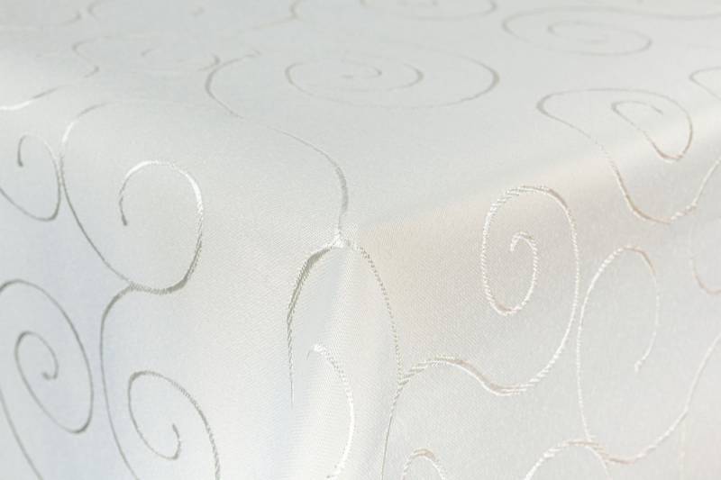 First-Tex Tischdecke, First-Tex Ornament Damast Tischdecke 160x360 eckig in champagner von First-Tex
