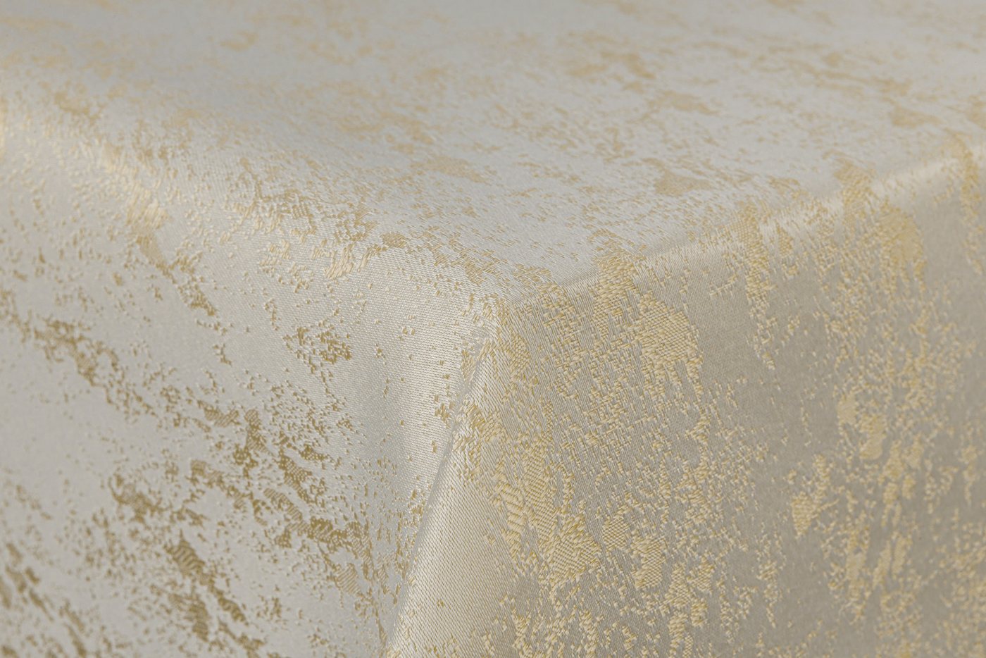 First-Tex Tischdecke, Tischdecke Damast Jacquard Meliert 130x160 in creme/champagner von First-Tex