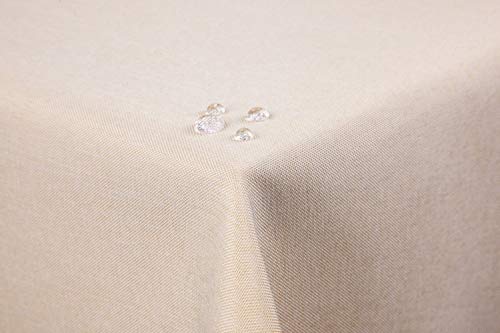 First-Tex Tischdecke Leinenoptik Lotuseffekt abwaschbar mit gerader Saumkante160x160 eckig in Sand/Hellbraun First-Tex Tischdecke Leinenoptik Lotuseffekt abwaschbar mit gerader Saumkante160x160 eckig in Sand/Hellbraun von First-Tex
