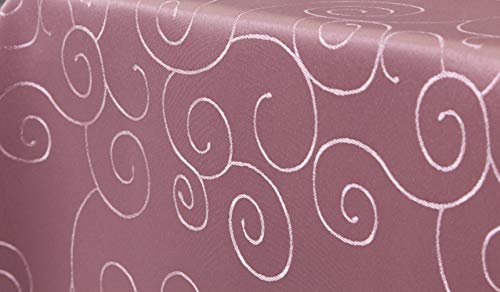 First-Tex Ornament Damast Tischdecke eckig 110x110 rosa* First-Tex Ornament Damast Tischdecke eckig 110x110 rosa* von First-Tex