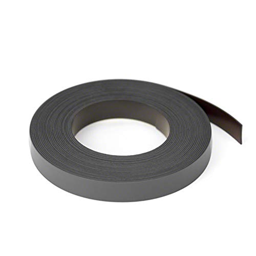 first4magnets™ Schwarz 12,7 mm breit dicken magnetischen Gitterlinien Tape (12,7 x 0,76 mm x 5 Meter), Metall, Silver, 25 x 10 x 3 cm von first4magnets