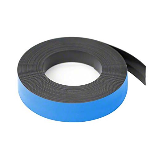 first4magnets™ Blau 25mm breit x 0,76 mm dicken magnetischen Gitterlinien Tape (5 m Länge), Metall, Silver, 25 x 10 x 3 cm von first4magnets