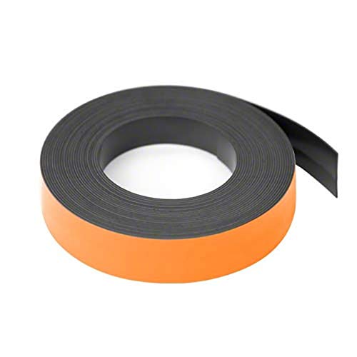 First4magnets Orange, Metall, Silver, 25 x 10 x 3 cm 19mm breit x 0,76 mm dicken magnetischen Gitterlinien Tape (5 m Länge) von first4magnets