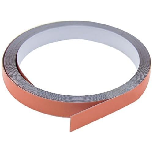 First4magnets ST20(PA/GW)-1X5M breit x 0,4mm dick weiß-glänzendes Stahlklebeband mit Premium-Selbstkleber (5m Länge), 19mm Wide x 0.4mm Thick von first4magnets