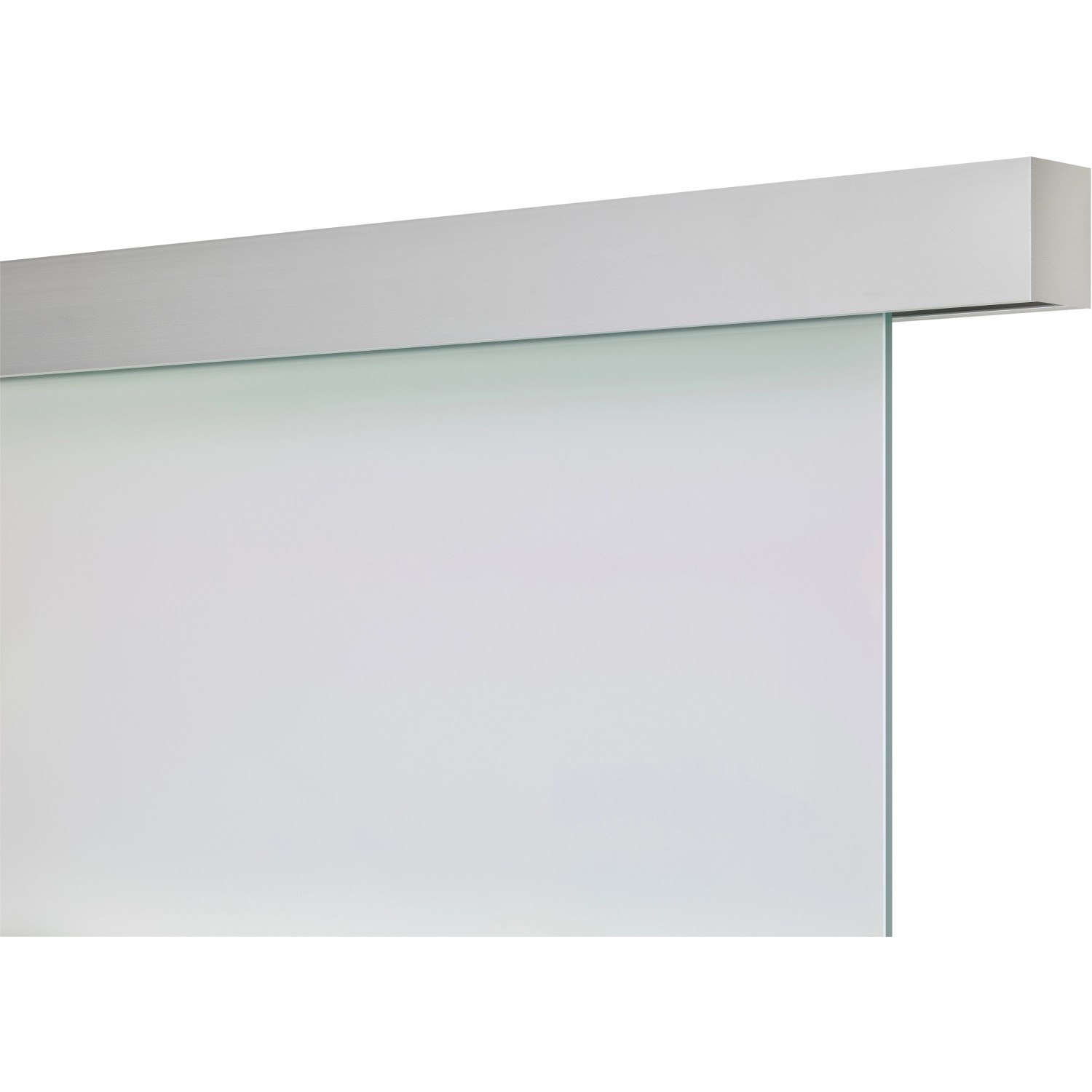 Schienen-Set Smartline Aluminium Silber Optik für Glas 1-flg. 2000 mm von -