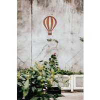 Corten Stahl Ballon Wandkunst Gerostetes Metall Garten Dekor von FirstRoom