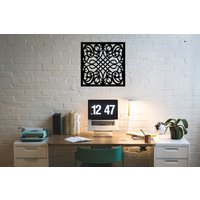 Mattschwarze Metallwandkunst Rom Stahldekor von FirstRoom