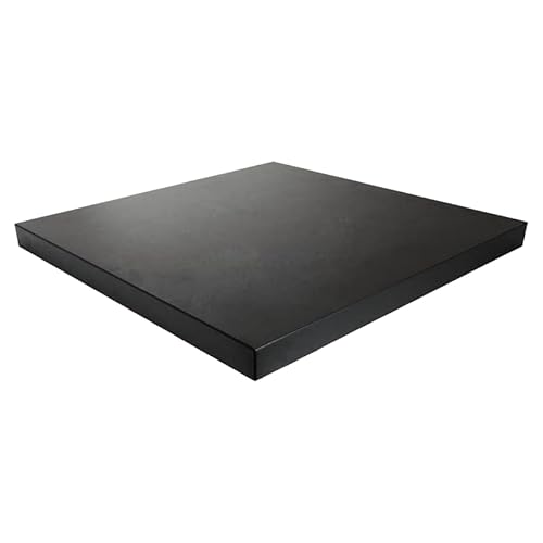 38 mm Spanplatte Schwarz Matt Miniperl, als Tischplatte, Schreibtischplatte, Laden- u. Möbelbau - Maße: 50 x 50 cm von Firstlaser GmbH
