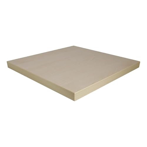 Dekorspanplatte Ahorn Honig als Tischplatte, Schreibtischplatte, Laden- und Möbelbau, 50x50 cm, Stärke: 19 mm von Firstlaser GmbH