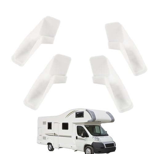 Firulab Dachrinnenabläufe für Wohnmobile - 4 Stück -Dachrinnen für Pavillon, Wohnmobil, Regenrinnenauslauf - Linke und rechte RV-Dach-Tropfkante zur Ableitung von Regenwasser von Firulab