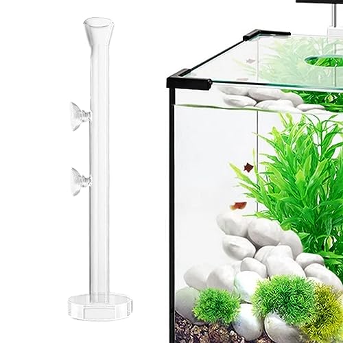 Firulab Garnelenfutterautomat | Kristallklares Glas-Aquarium-Fisch-Garnelen-Futterhaus | Garnelen-Futterrohr, Garnelen-Futterrohr mit Aquarium-Garnelen-Futternapf von Firulab