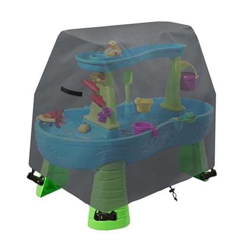 Firulab Kinder-Wassertisch-Abdeckung für Step2 Regenschauer, Spritzteich-Wassertisch, 420D wasserdichte Anti-UV-Abdeckung, Kinder-Sand-Wassertisch-Abdeckung für Outdoor-Spielzeug von Firulab