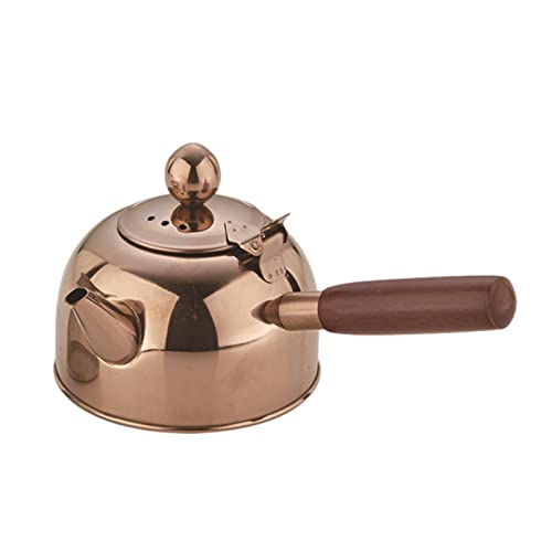 Firulab Pfeifender Teekessel - Teekanne aus Edelstahl - Herd-Teekanne mit hitzebeständigem Griff, Rostschutz und lautem Pfeifen von Firulab