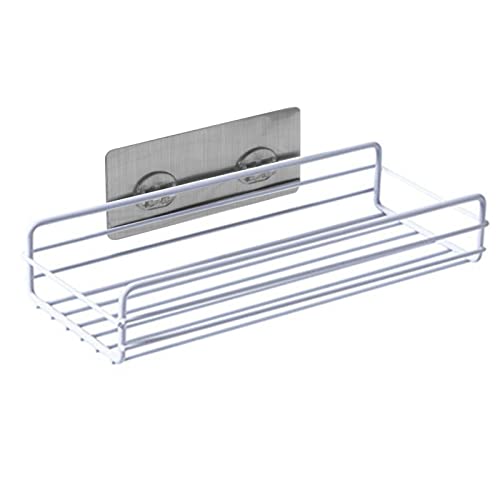 Firulab Selbstklebender Badezimmerregal-Organizer - Rostfreier Badezimmerregal-Organizer,Wohnmobil-Shampoo-Organisations-Aufbewahrungszubehör Small Apartment Essentials von Firulab