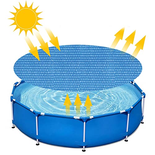 Runde Poolabdeckung | Runde Schwimmbadabdeckung,Staubdichter Inground-Schwimmbeckenschutz, wasserdichte Solar-Schwimmbeckenabdeckung für das Schwimmbad im Freien von Firulab