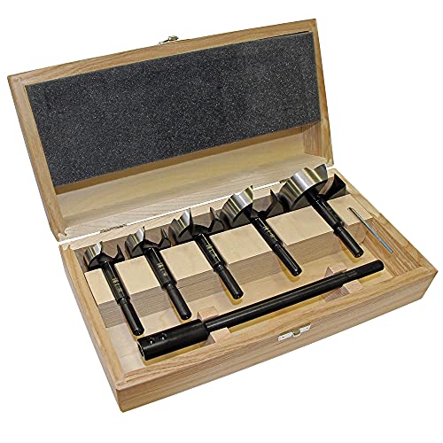 Black Shark Pro Forstnerbohrer Set 6 tlg., Ø 35-40-50-60-68 mm, Länge 90 mm, in einer Holzkassette Black Shark Pro Forstnerbohrer Set 6 tlg., Ø 35-40-50-60-68 mm, Länge 90 mm, in einer Holzkassette von Fisch