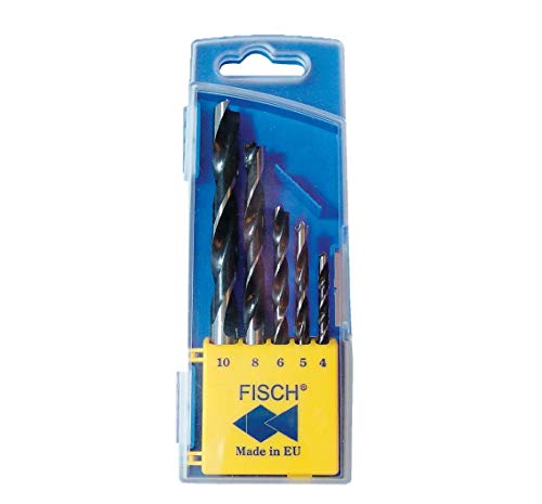 Fisch 01200005K Holzspiralbohrer-Satz "Standard", 4-10 mm, 5-teilig von Fisch