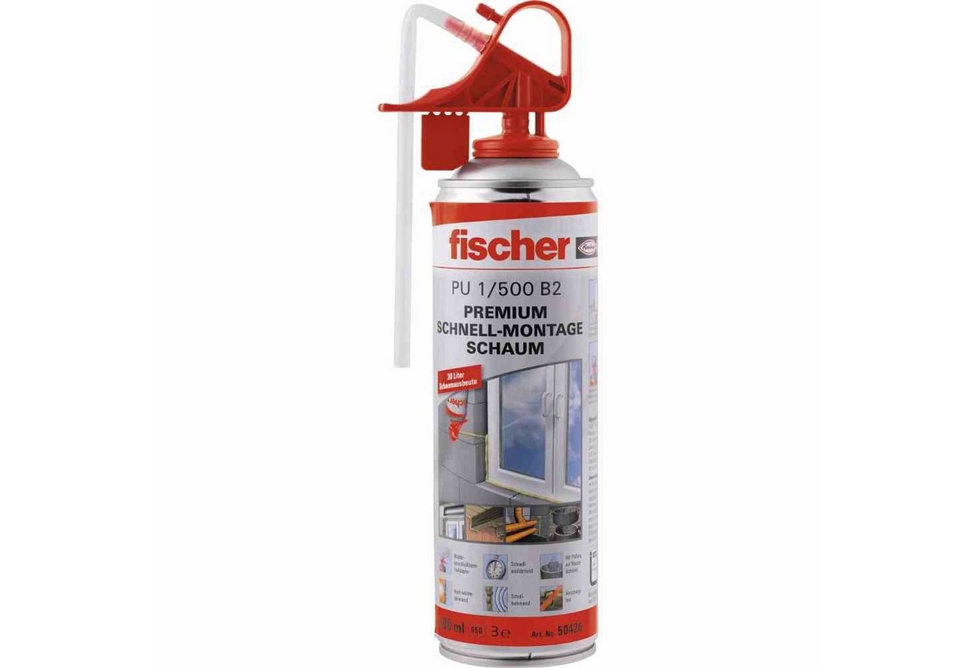 Fischer Befestigungstechnik Dichtstoff 1K- Schnellmontageschaum 500ml Montageschaum Montage Baugewebe von Fischer Befestigungstechnik