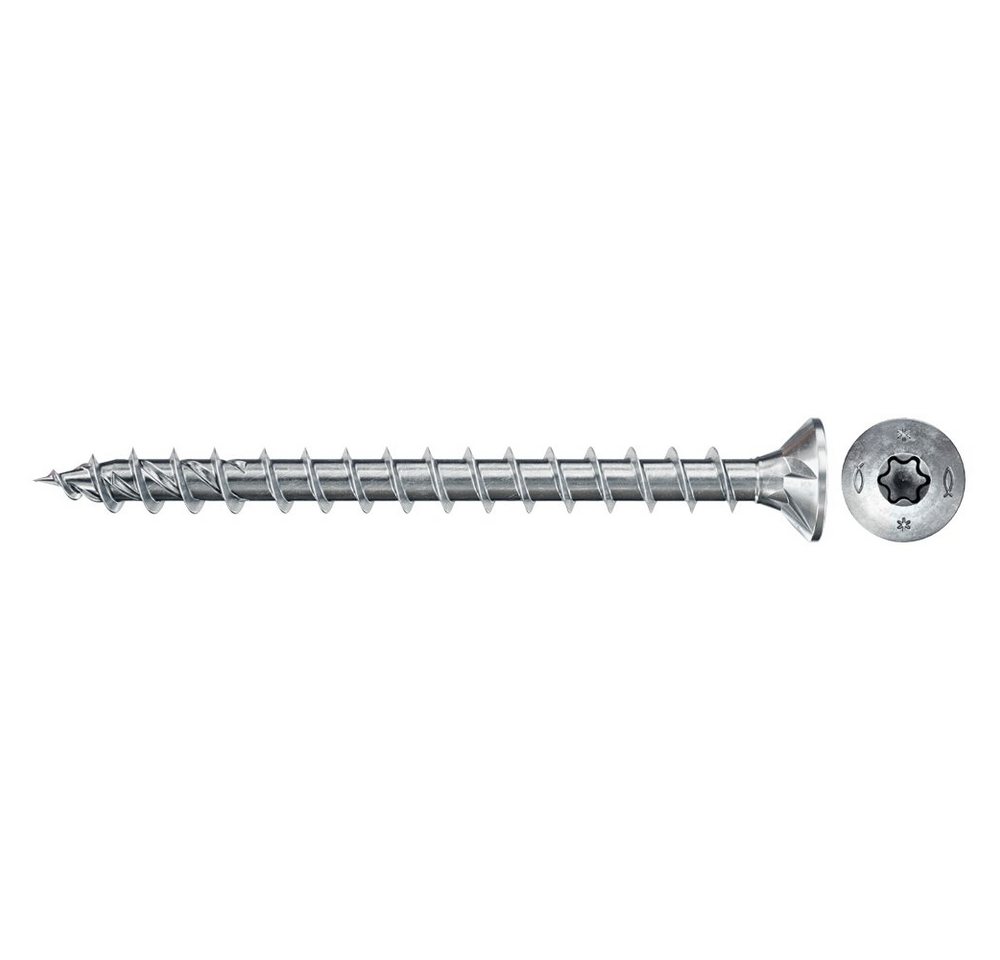 Fischer Befestigungstechnik Spanplattenschraube Power Fast II mit Senkkopf, Innenstern TX, (Stahl weiß verzinkt, 1000 St), 3,5x16 mm von Fischer Befestigungstechnik