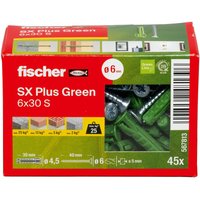 Fischer Deutschl. Dübel SX Plus SXPlusGreen6x30S von Fischer Befestigungssysteme