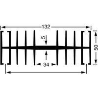 Fischer Elektronik - 10019332 sk 148 100 sa Kühlkörper 1.1 k/w (l x b x h) 100 x 132 x 50 mm von Fischer Elektronik