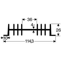 Fischer Elektronik 10018802 SK 01 50 SA Kühlkörper 2.8 K/W (L x B x H) 50 x 111 x 26mm von Fischer Elektronik