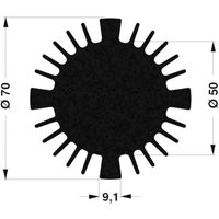 Fischer Elektronik 10021459 SK 570 15 SA LED-Kühlkörper 2.27 K/W (Ø x H) 70mm x 15mm von Fischer Elektronik