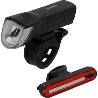 FISCHER Fahrrad Fahrradbeleuchtung "LED-Akku Bel.-Set STOP-30/15", (Set, 2, Front- und Rücklicht) von Fischer Fahrrad