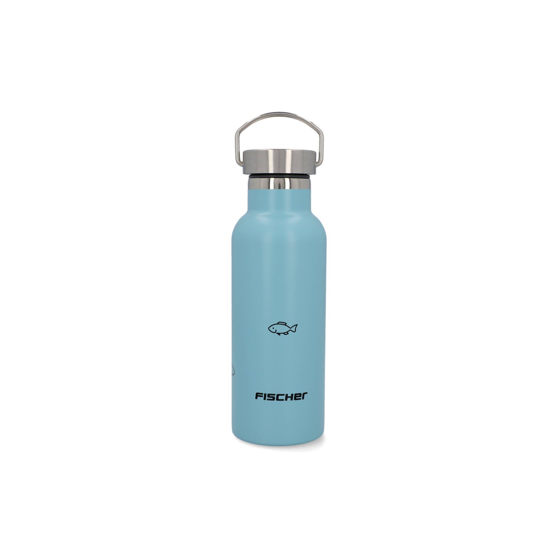 Fischer Fahrrad Trinkflasche für Kinder Edelstahl blau 500 ml von Fischer Fahrrad