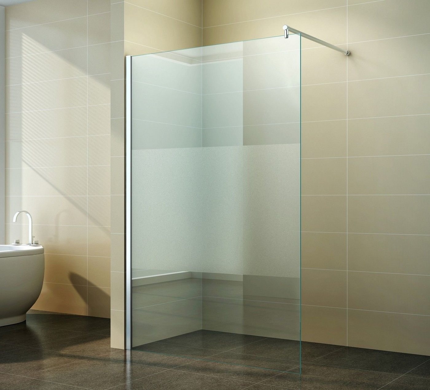 Fischer und Adamek Komplettdusche Walk-In Duschabtrennung Duschwand 40-160 cm Teilsatiniert NANO Neptun, BxT: 40x1 cm, Teilsatiniert Fischer und Adamek Komplettdusche Walk-In Duschabtrennung Duschwand 40-160 cm Teilsatiniert NANO Neptun, BxT: 40x1 cm, Teilsatiniert von Fischer und Adamek