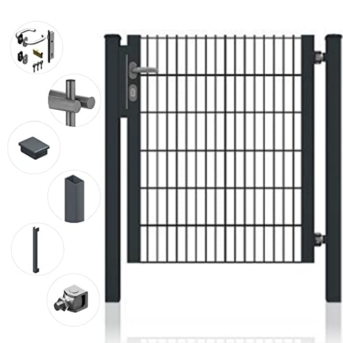 Gartentor für Doppelstabmattenzaun Anthrazit Rahmen offen inkl. Schloss Schlüssel Torpfosten Füllung 8/6/8 Höhe: Höhe 1200 mm Torbreite: Breite 1320 mm Gartentor für Doppelstabmattenzaun Anthrazit Rahmen offen inkl. Schloss Schlüssel Torpfosten Füllung 8/6/8 Höhe: Höhe 1200 mm Torbreite: Breite 1320 mm von Fischer und Adamek