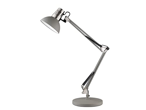 Fischer & Honsel Tischleuchte Pit 1x E27 max. 40,0 Watt, grau, 98271, 23 x 23 x 74,5 cm (LxBxH) von Fischer & Honsel