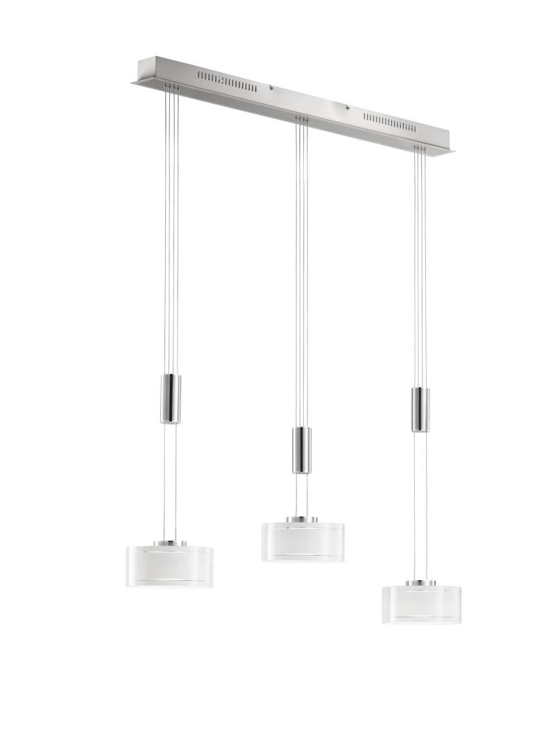 Fischer & Honsel LED-Pendelleuchte LAVIN 3-flammig in Farbe Nickel matt/Glas opal glänzend Fischer & Honsel LED-Pendelleuchte LAVIN 3-flammig in Farbe Nickel matt/Glas opal glänzend von Fischer & Honsel