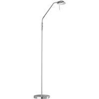 Fischer & Honsel LED-Stehleuchte 40073 weiß nickel matt Metall Glas H/D: ca. 160x23 cm 1 Brennstellen von Fischer & Honsel