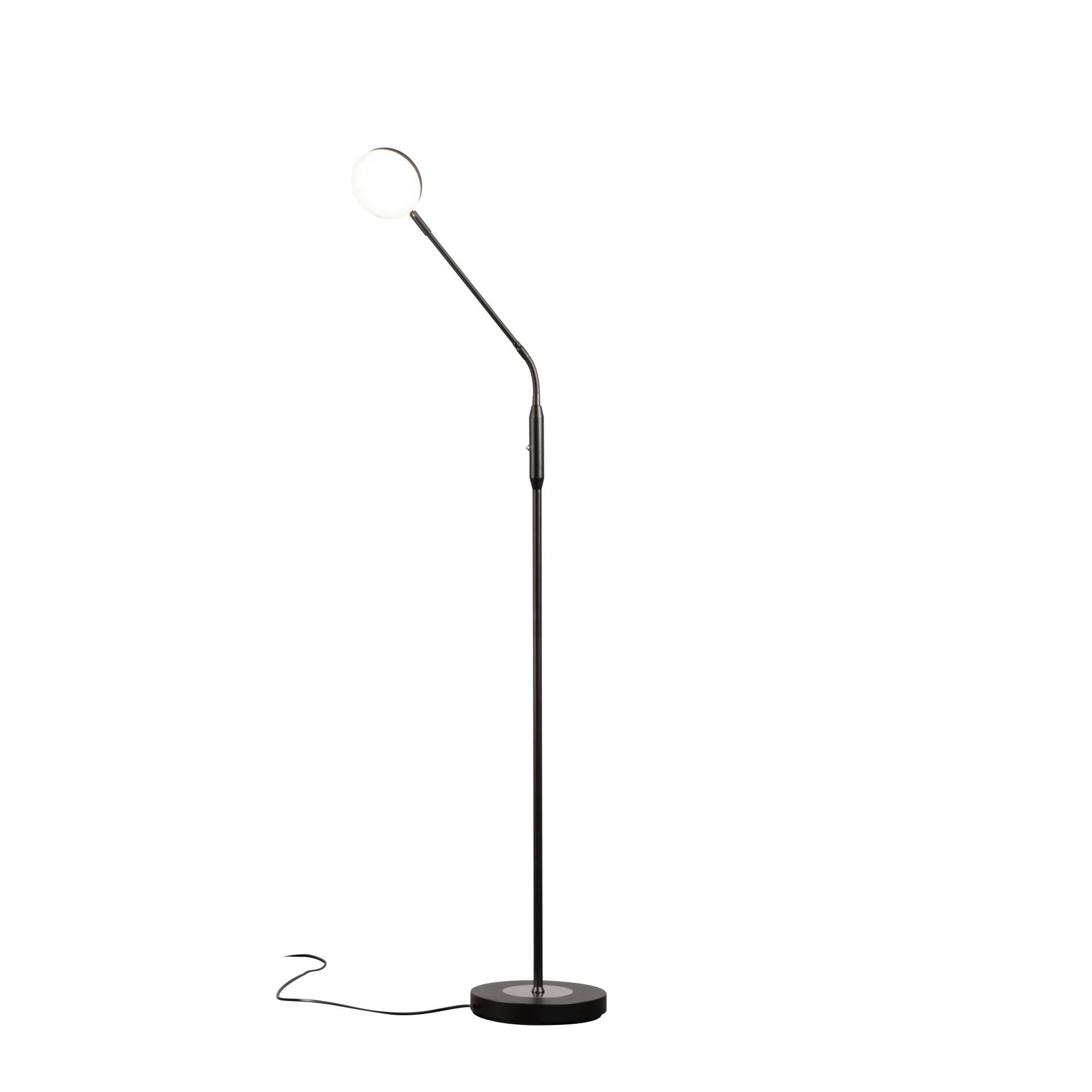 Fischer & Honsel LED-Stehleuchte SORENTO ca. H160 cm, D23 cm in Metall sandschwarz matt, Fischer & Honsel LED-Stehleuchte SORENTO ca. H160 cm, D23 cm in Metall sandschwarz matt, von Fischer & Honsel