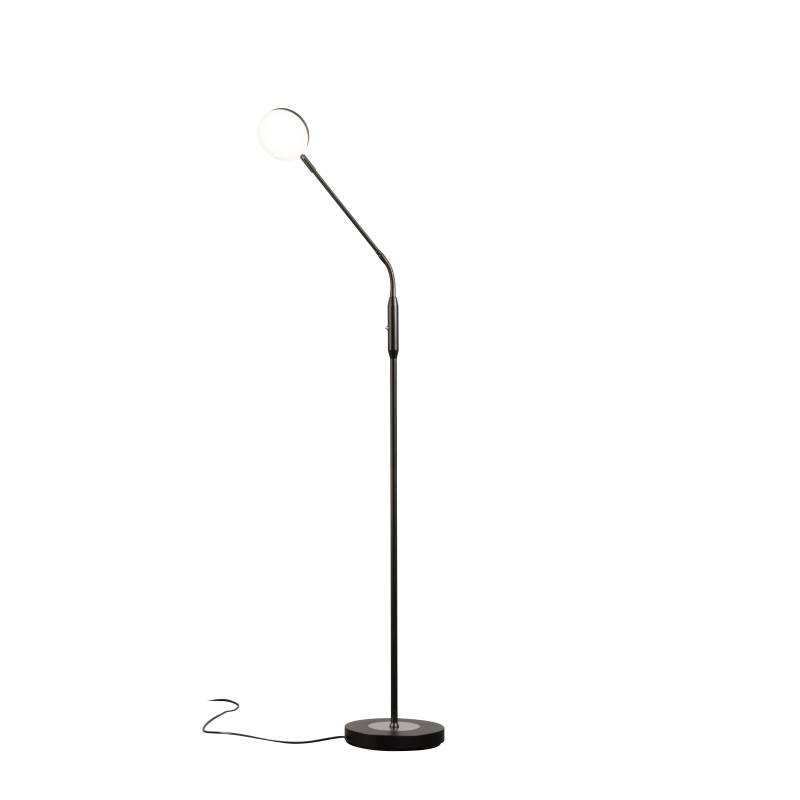 Fischer & Honsel LED-Stehleuchte SORENTO ca. H160 cm, D23 cm in Metall sandschwarz matt, von Fischer & Honsel