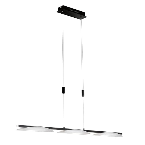 Fischer & Honsel Pendelleuchte, Kop | sandschwarz/Acrylglas weiß satiniert | L: 114 cm, B: 8 cm | Höhe 90-150 cm| mit Taster stufenlos dimmbar | Farbtemperatureinstellung 3 Stufen | 60964 | EEG: F Fischer & Honsel Pendelleuchte, Kop | sandschwarz/Acrylglas weiß satiniert | L: 114 cm, B: 8 cm | Höhe 90-150 cm| mit Taster stufenlos dimmbar | Farbtemperatureinstellung 3 Stufen | 60964 | EEG: F von Fischer & Honsel
