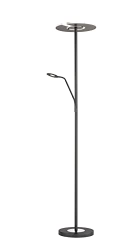 Fischer & Honsel Stehleuchte Dent | Deckenfluter & Lesearm | Helligkeit Stufenlos Dimmbar | Farbtemperatureinstellung 3 Stufen | Tastdimmer | 40318 | EEG: F von Fischer & Honsel