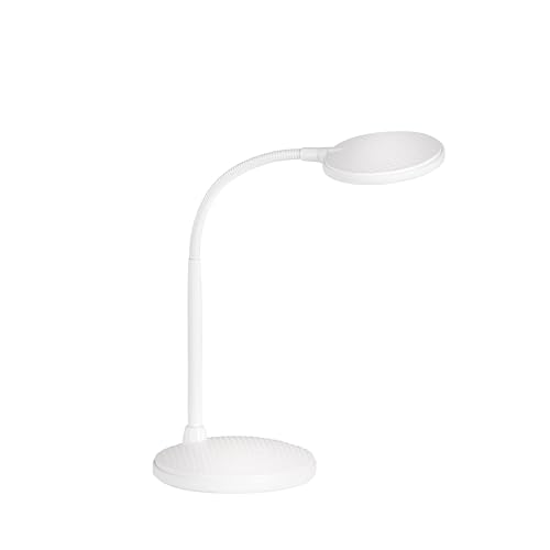 Fischer & Honsel Tischleuchte, Work | weiß| B: 14,50 cm, H: 36,50 cm,| Ausladung Wand: 22,00 cm| mit Schalter| 1x HV-LED 4,5W 3000 K inkl.| 450 lm| EEG: F | 50744 von Fischer & Honsel