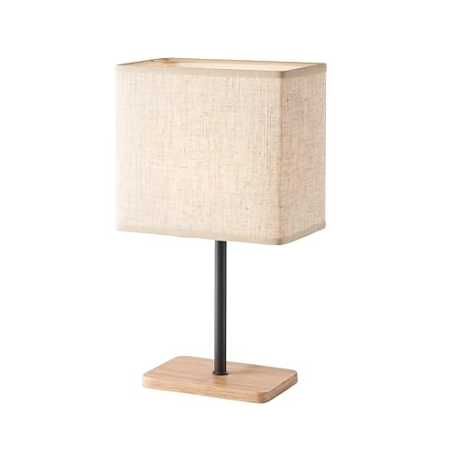 Fischer & Honsel Tischleuchte Bozen | sandschwarz matt/eichefarben natur| Stoffschirm| sandfarben Leinen| L: 17 cm, B: 10 cm, H: 30 cm | mit Schnurschalter| 1x E14 max. 25 W ohne Leuchtmittel Fischer & Honsel Tischleuchte Bozen | sandschwarz matt/eichefarben natur| Stoffschirm| sandfarben Leinen| L: 17 cm, B: 10 cm, H: 30 cm | mit Schnurschalter| 1x E14 max. 25 W ohne Leuchtmittel von Fischer & Honsel